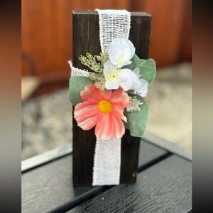 Handcrafted wood block